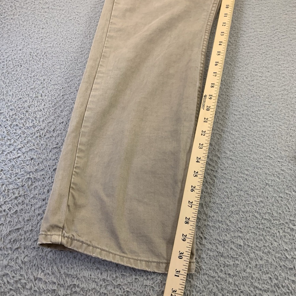 Levis 514 Jeans Mens 36x30 Tan Slim Straight 5-Pocket Cotton Pants Zip Button - Picture 7 of 12